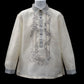 Dalisay Barong - Beige and Light Gray Organza