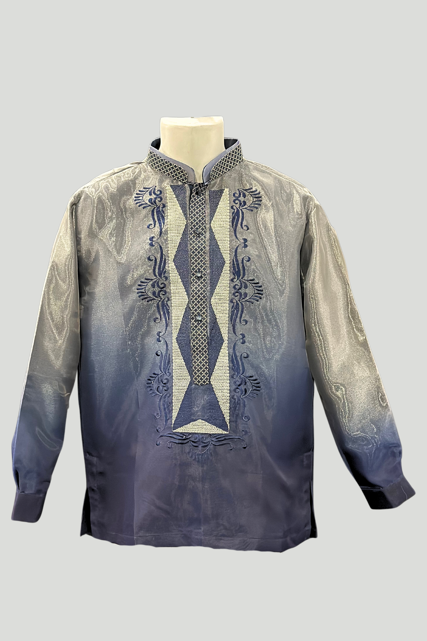Midnight Monarch Blue Org Barong