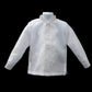 Kids Twine Barong - White & White Organza