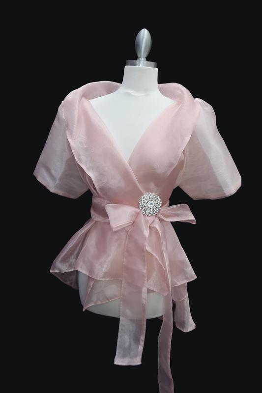 Blush Pink Mestiza Wrap Blouse