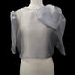 Mara Blouse w/ Bow - Silver/Gray