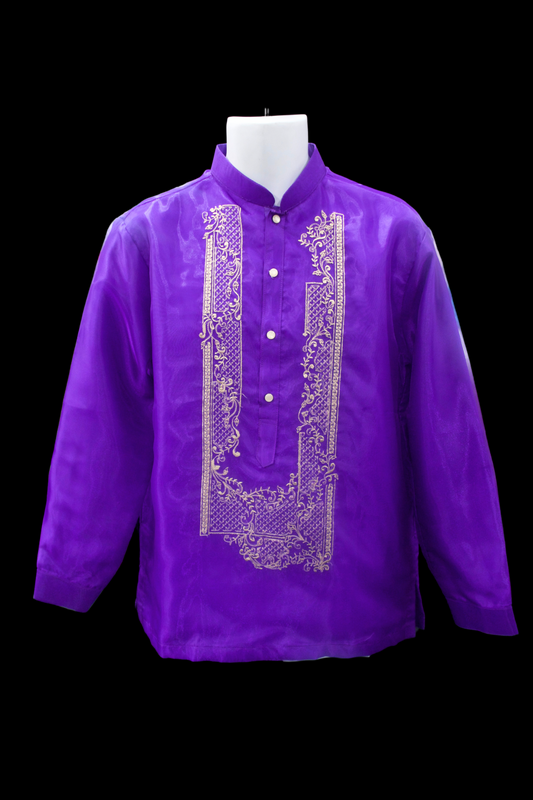 Organza Barong - Purple