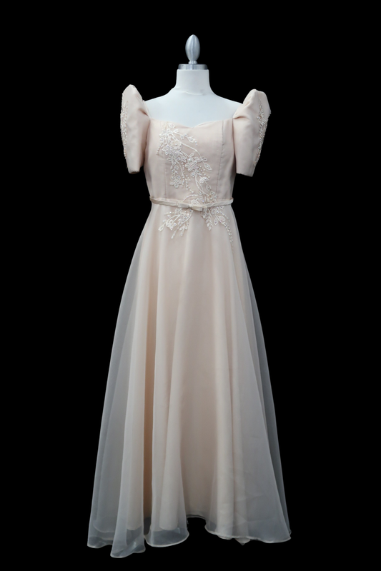 Taiwan Jusi Mestiza Gown - Beige
