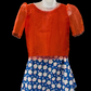 Adult Baro’t Saya Costume - Blue & Red Floral