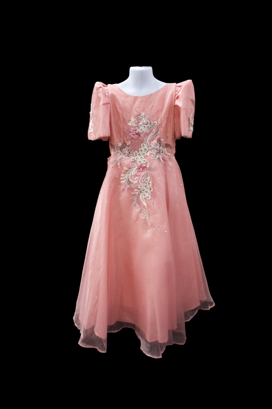Girl's Filipiniana Gown - Pink