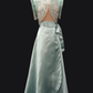 Satin Wrap Skirt - Sage Green