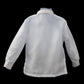 Kids Twine Barong - White & White Organza