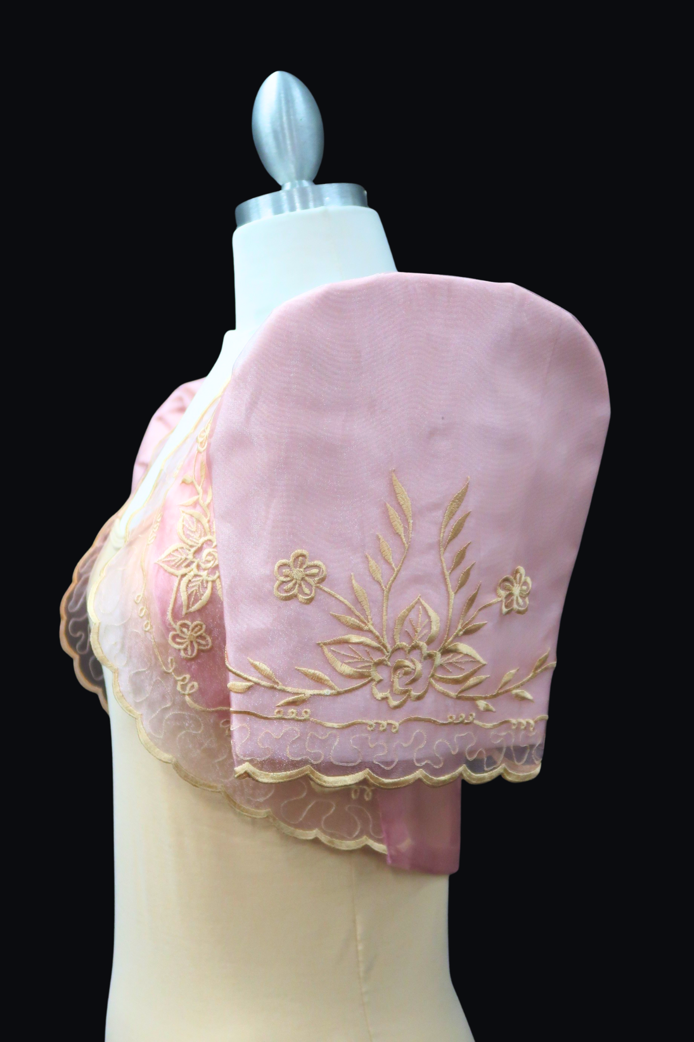Crop Lace Bolero - Light Rose