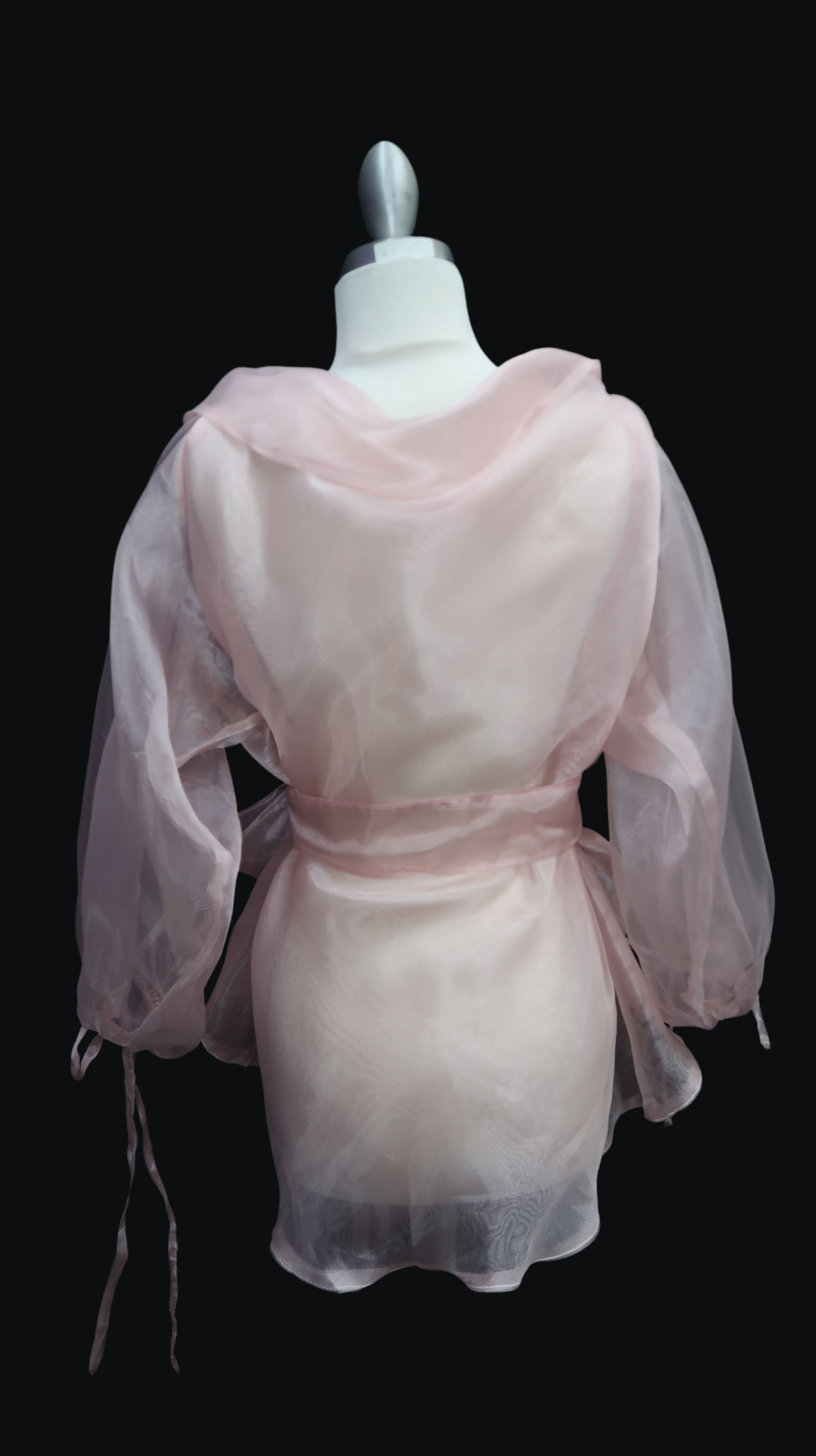 Blush Pink Organza Panuelo