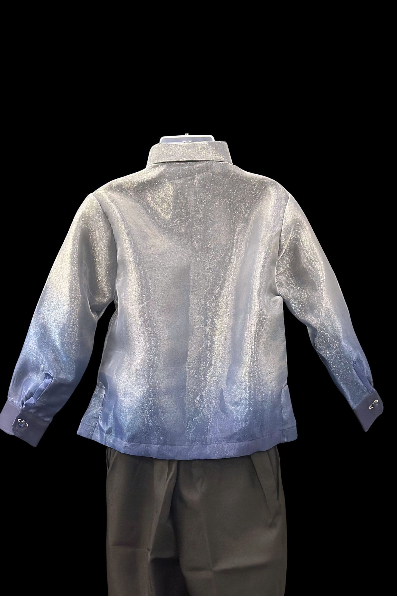 Kids Organza Barong - Navy Ombre