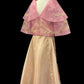 Double Layer Satin Wrap Skirt - Mocha