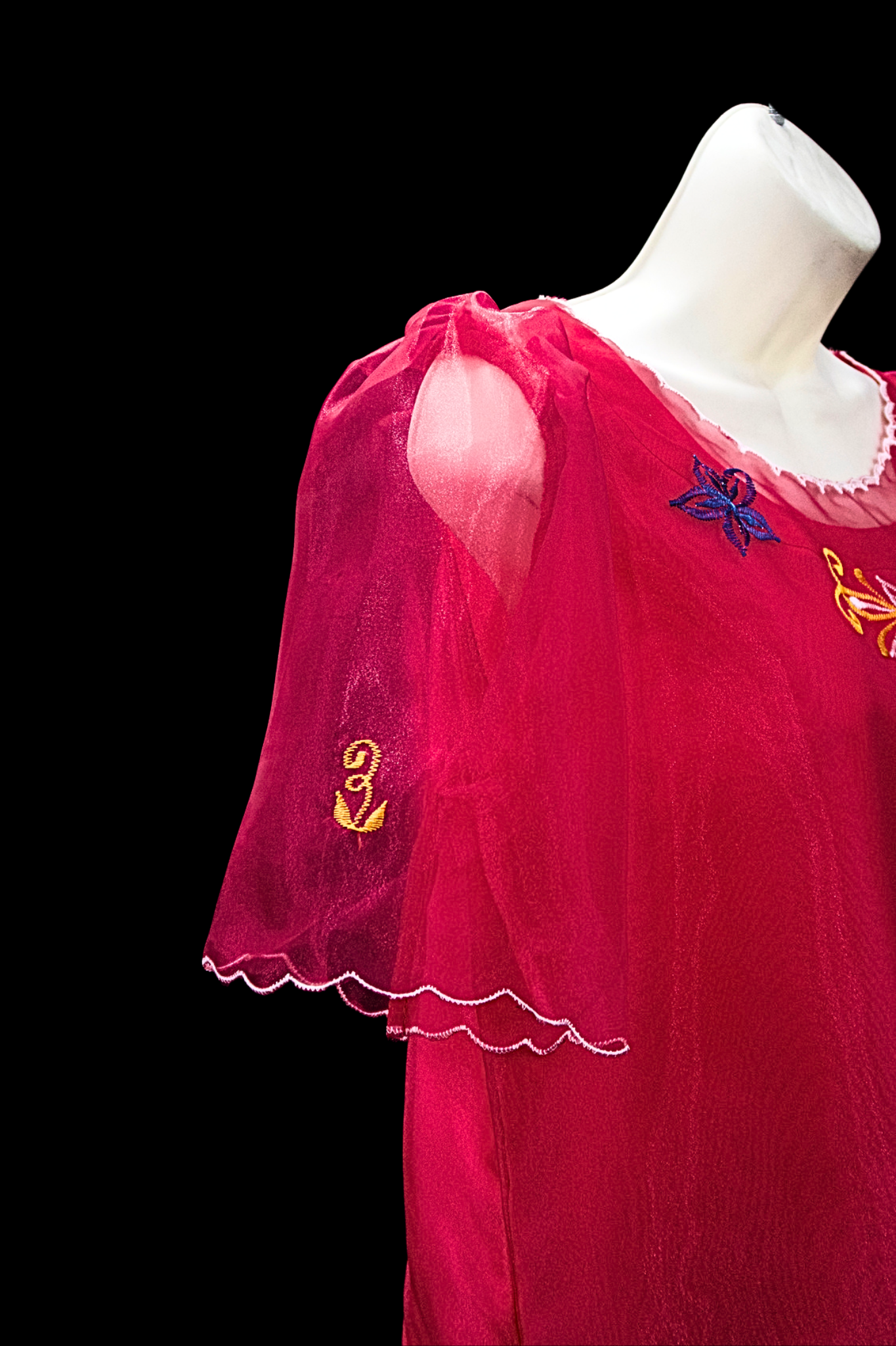 Adult Baro’t Saya Costume - Pink Floral