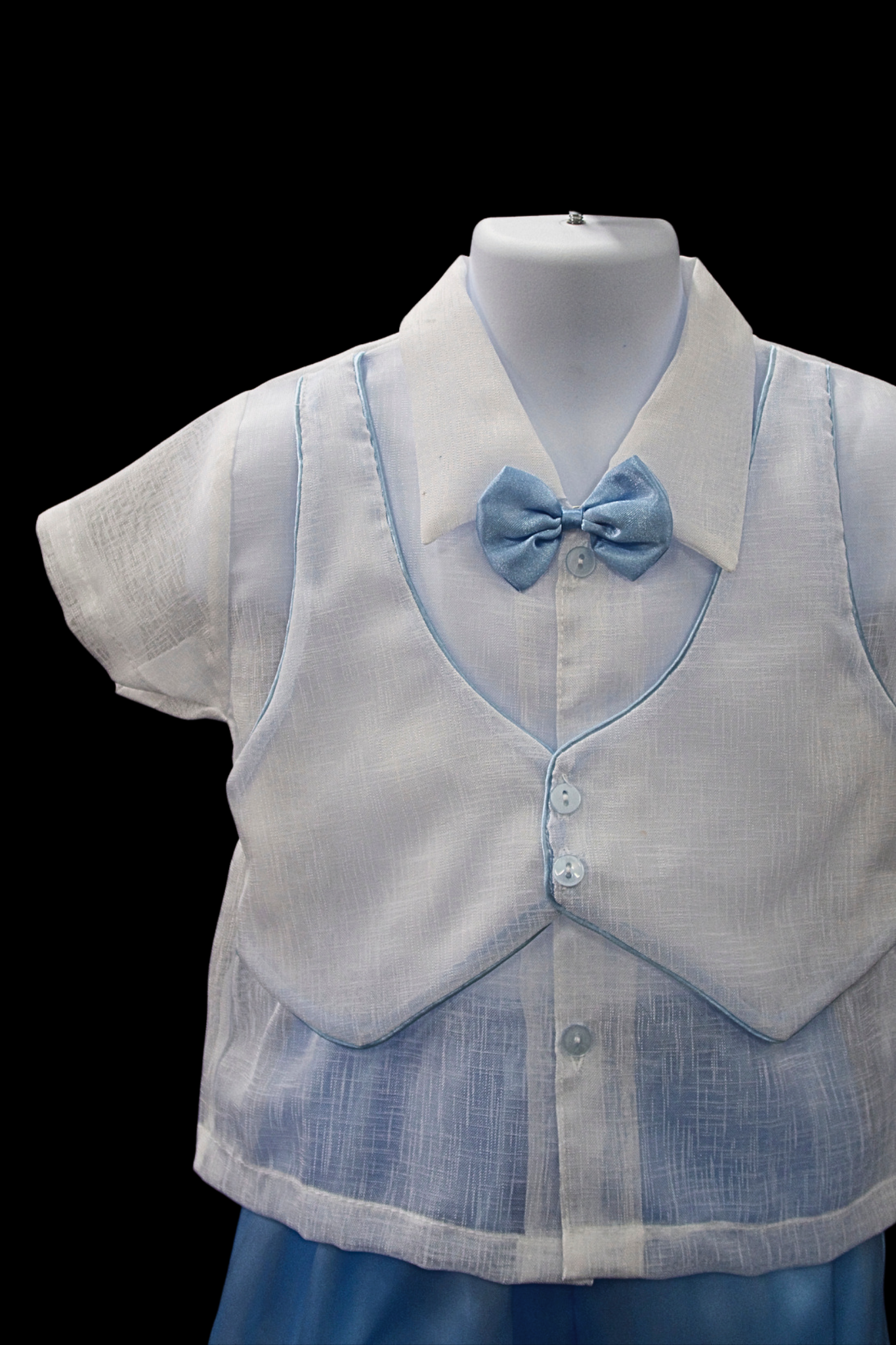 Baptism Vest Set - Blue