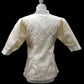 3/4 Puff Sleeve Barong Blouse - Satin Beige