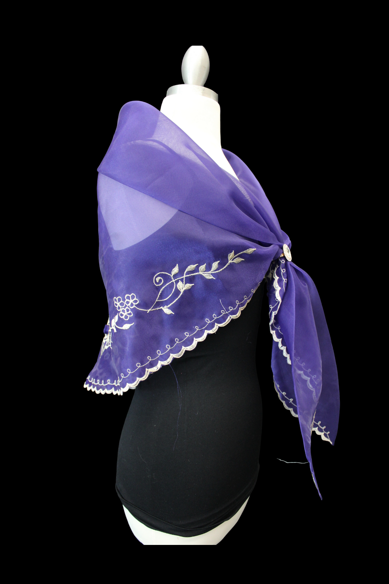 Embroidered Alampay - Purple