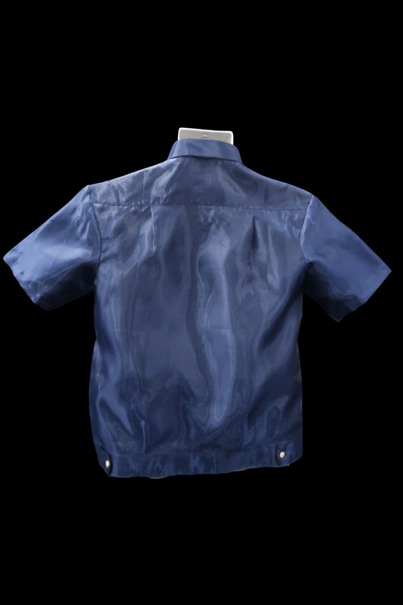 Diamond Polo Jack Barong - Navy Blue
