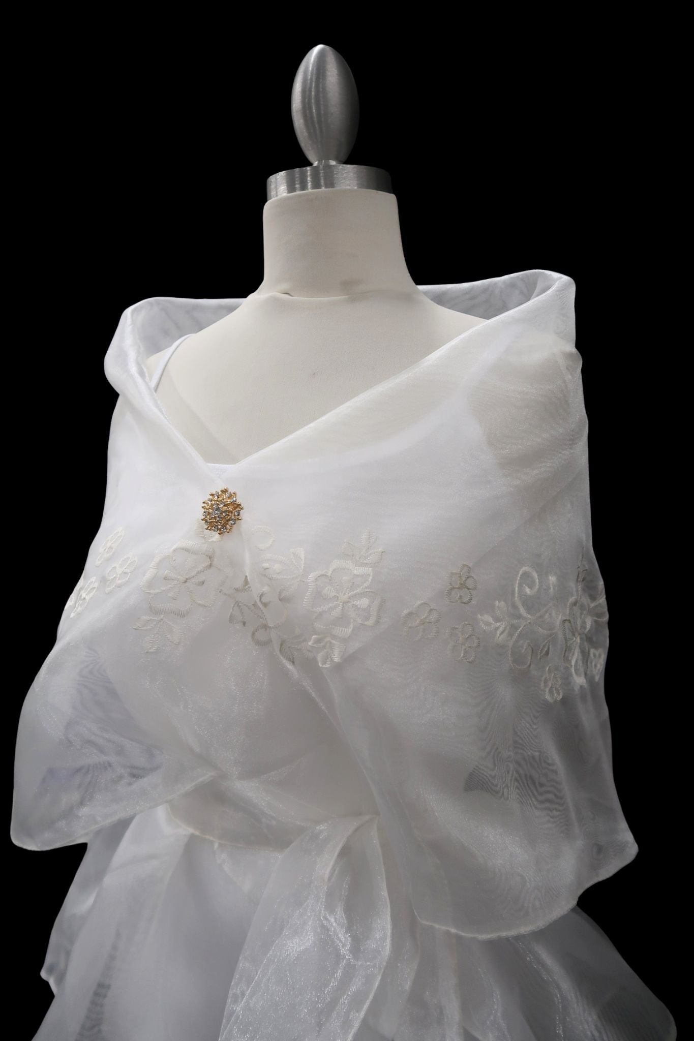 Embroidered Panuelo - Ivory