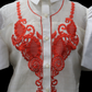 Mestiza Barong Blouse - Beige/Red