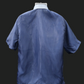Navy Blue Short Sleeve Organza Barong - Dario