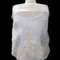 Ivory & Beige Embroidered Alampay - Petite Drape (60")