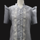 Divina Barong Dress - Light Gray