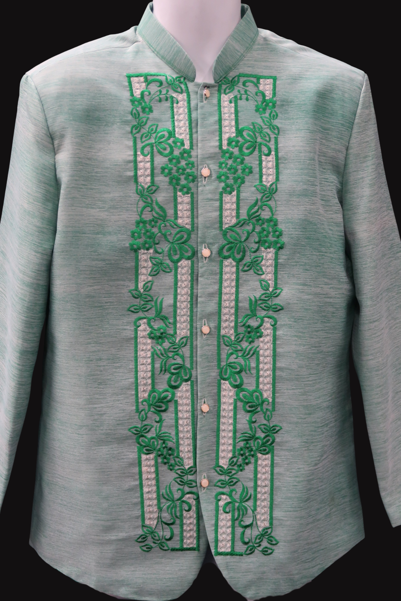 Green Jusilyn Coat Barong - Manila Bloom