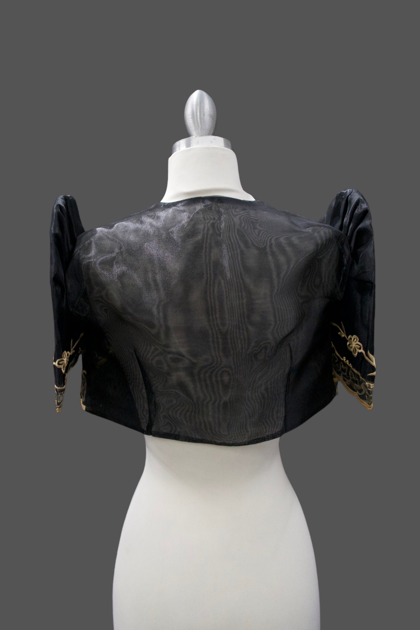 Crop Lace Bolero - Black & Tan