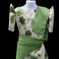 Girls Balintawak Dress - Olive Green Floral