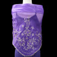 Purple & Beige Embroidered Alampay - Classic Drape (64")