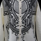 Tindig Barong - Beige & Black Premium Jusilyn
