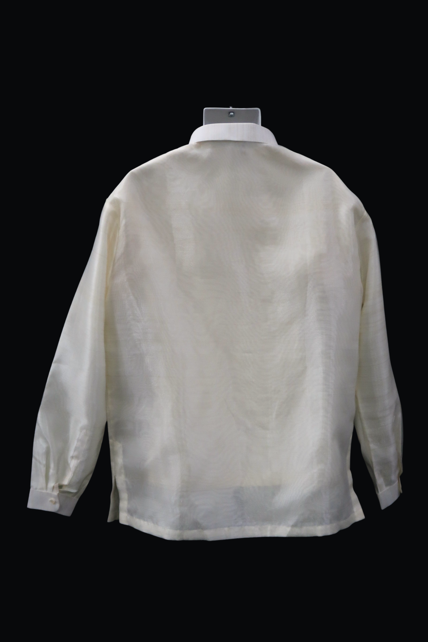 Beige & Violet Organza Barong - Ezra