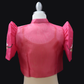 Hand Painted Single Button Bolero - Fuschia Pink