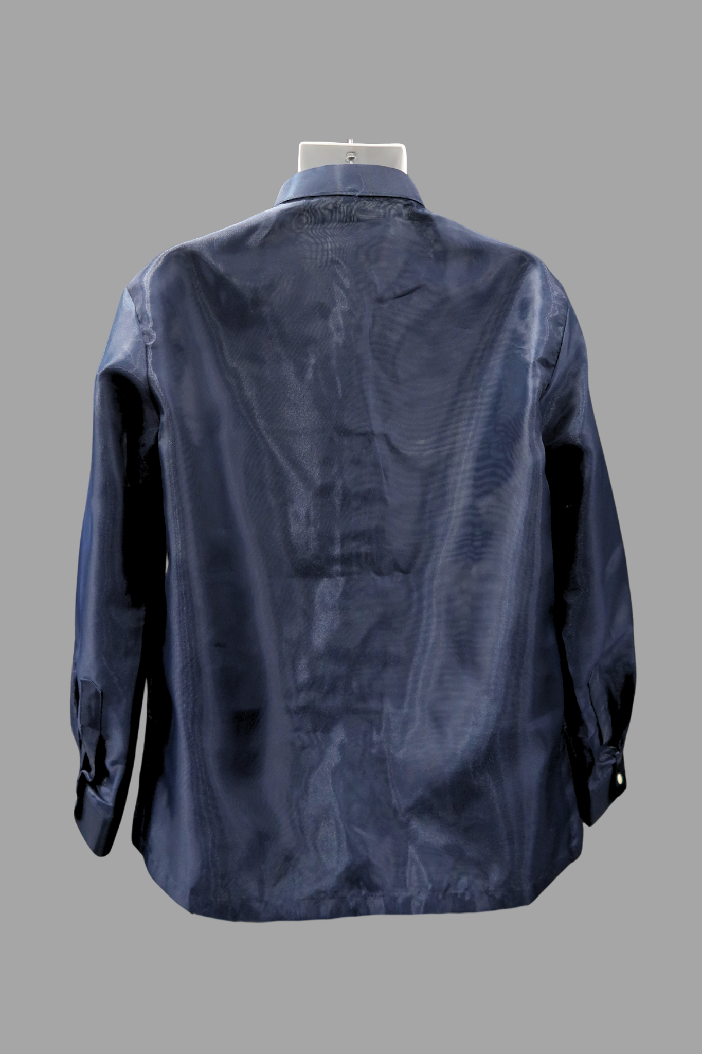 Swirl 10 Barong - Navy Blue/Gray Organza