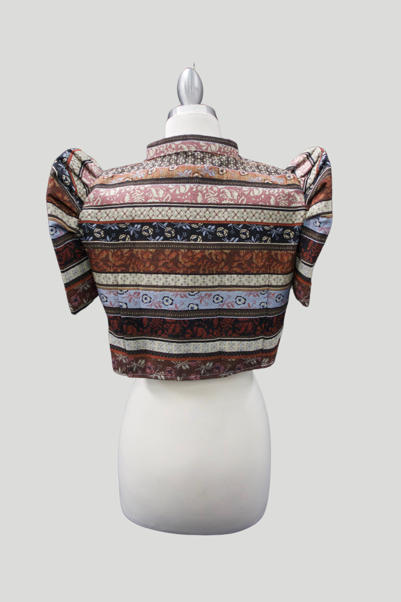 Full Ethnic Print Cropped Bolero