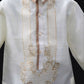 Kids Harry Barong - Beige Pina Organza