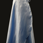Satin Wrap Skirt - Sky Blue