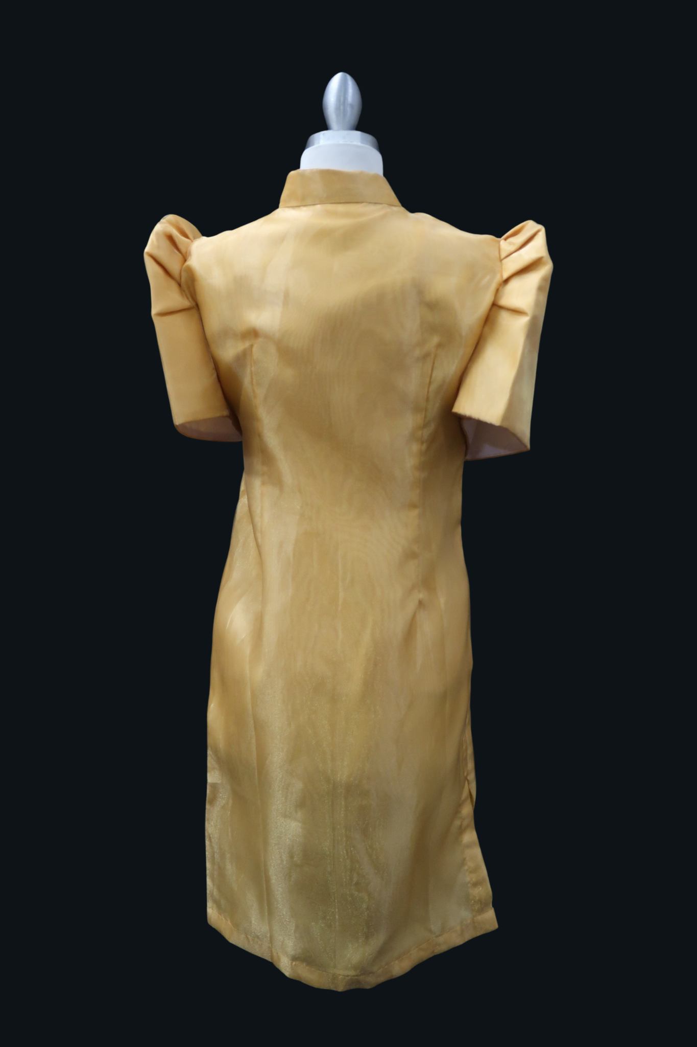 Divina Barong Dress - Matte Gold
