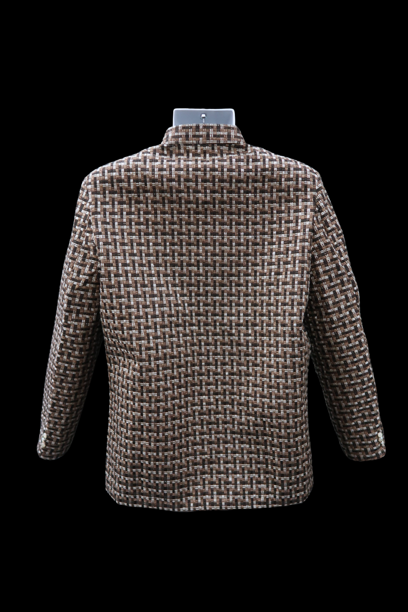 Banig Coat Barong - Brown & Black
