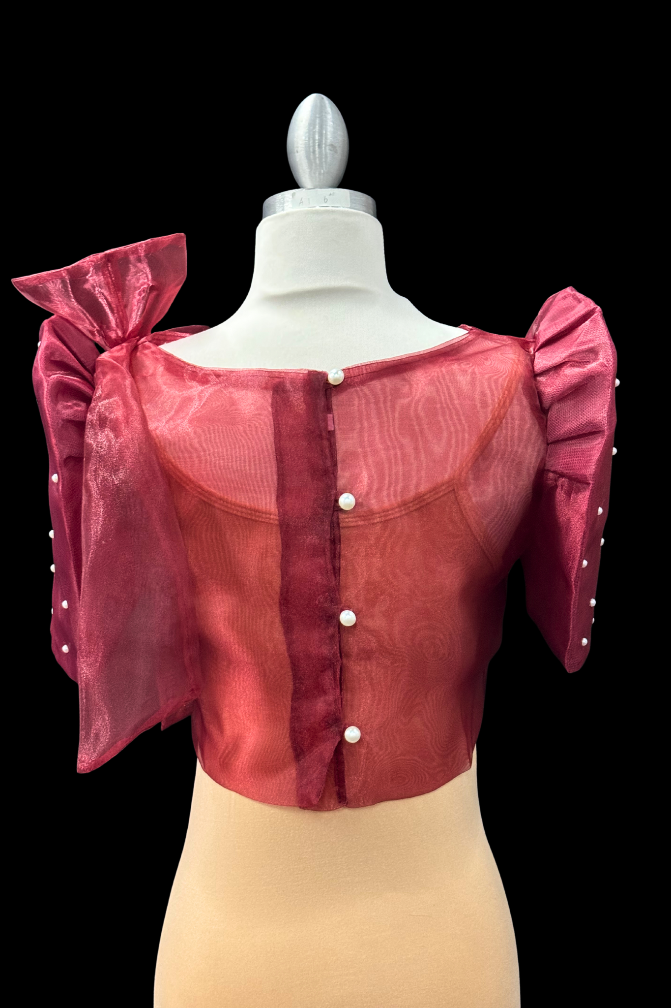 Modern Pearl Kimona 2.0 - Burgundy