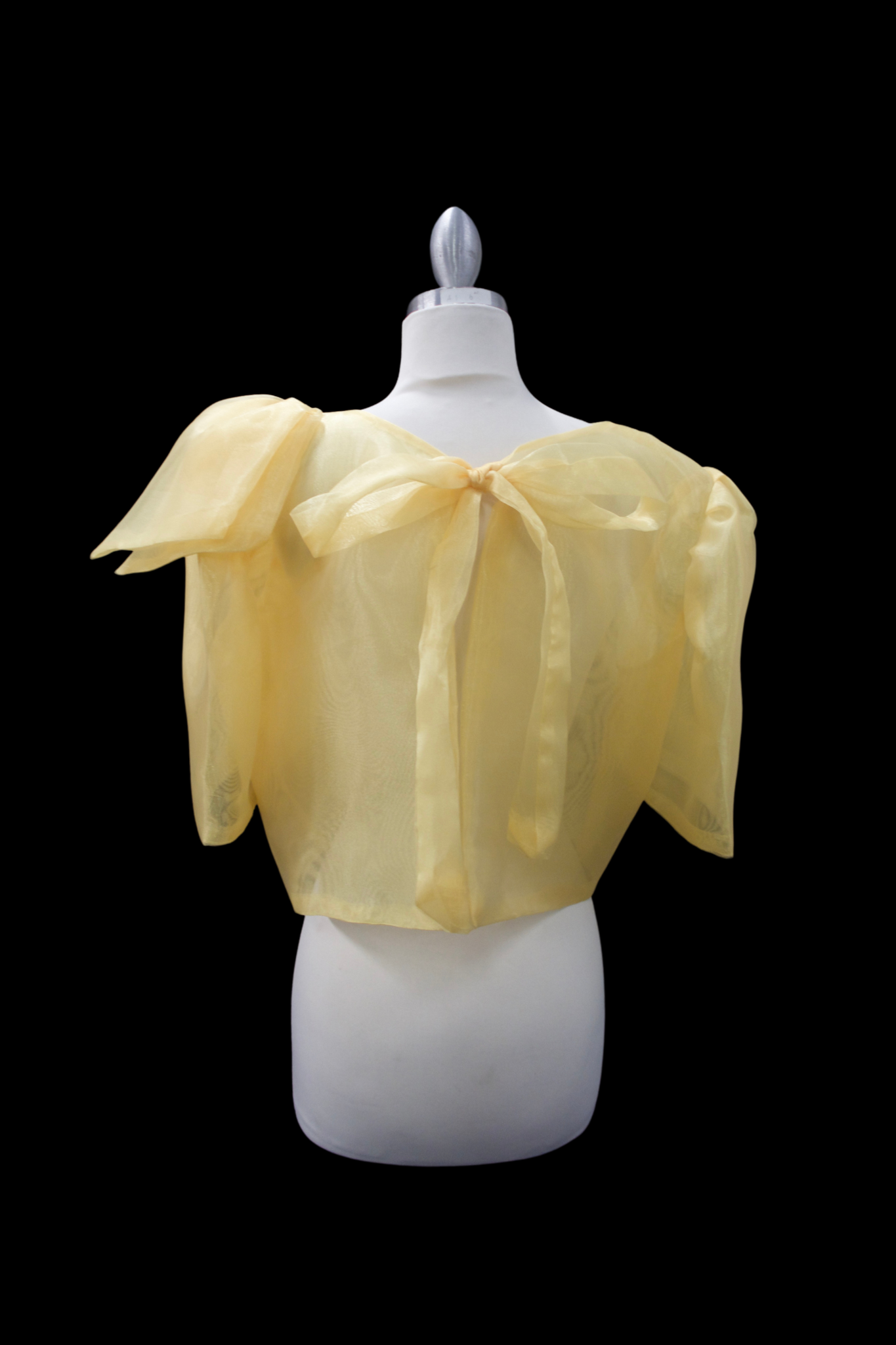 Mara Blouse w/ Bow - Pastel Yellow