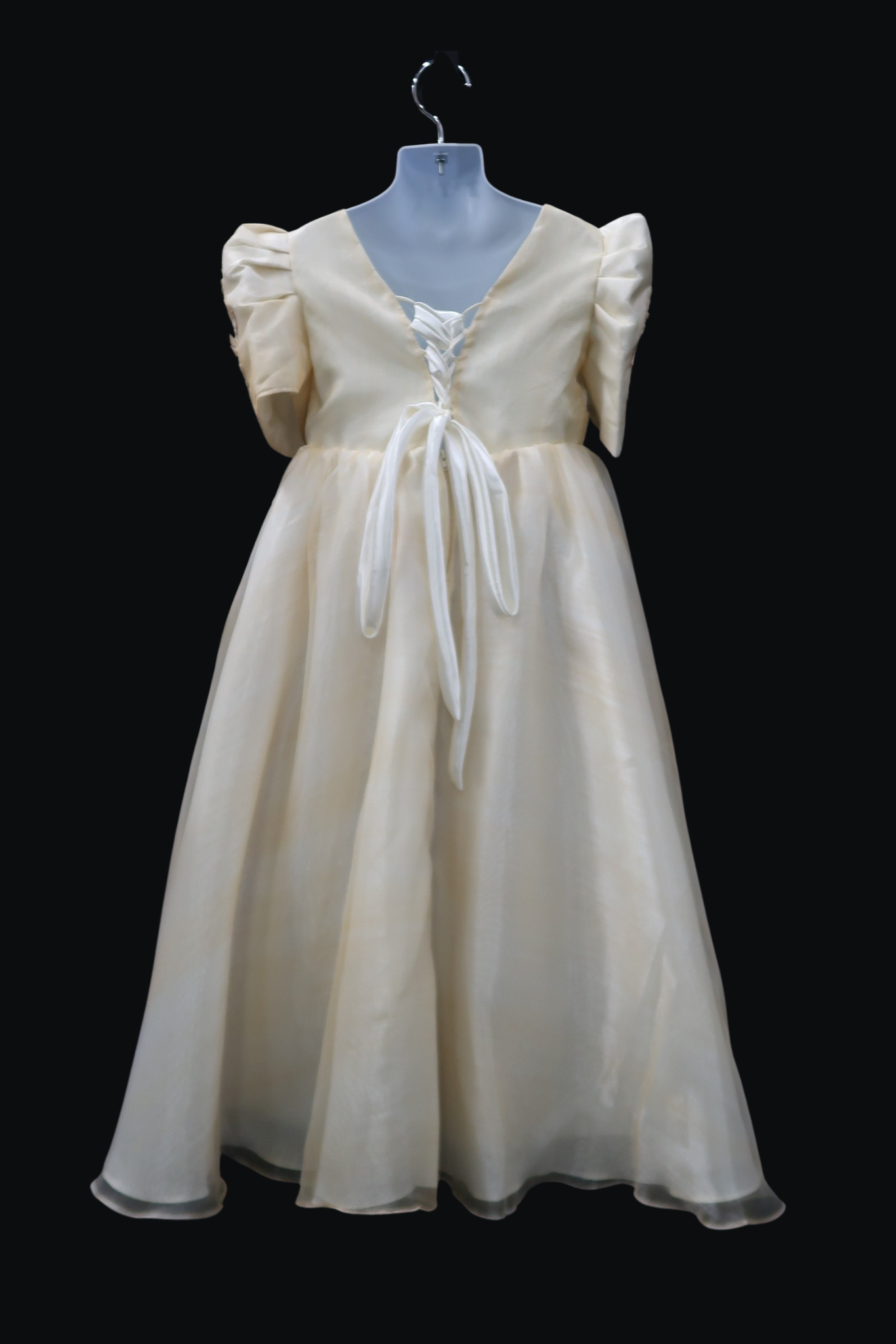 Girl's Lace Filipiniana Ball Gown - Beige