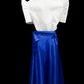 Satin Wrap Skirt - Royal Blue