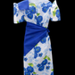 Girl's Balintawak Floral Dress - Blue