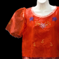 Adult Baro’t Saya Costume - Blue & Red Floral