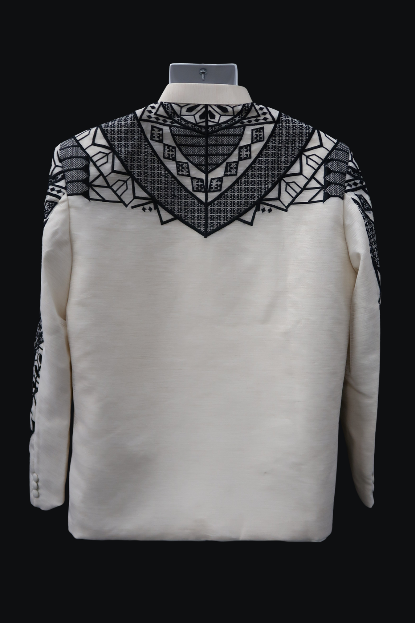 Haligi 3D Coat Barong - Beige/Black Jusilyn