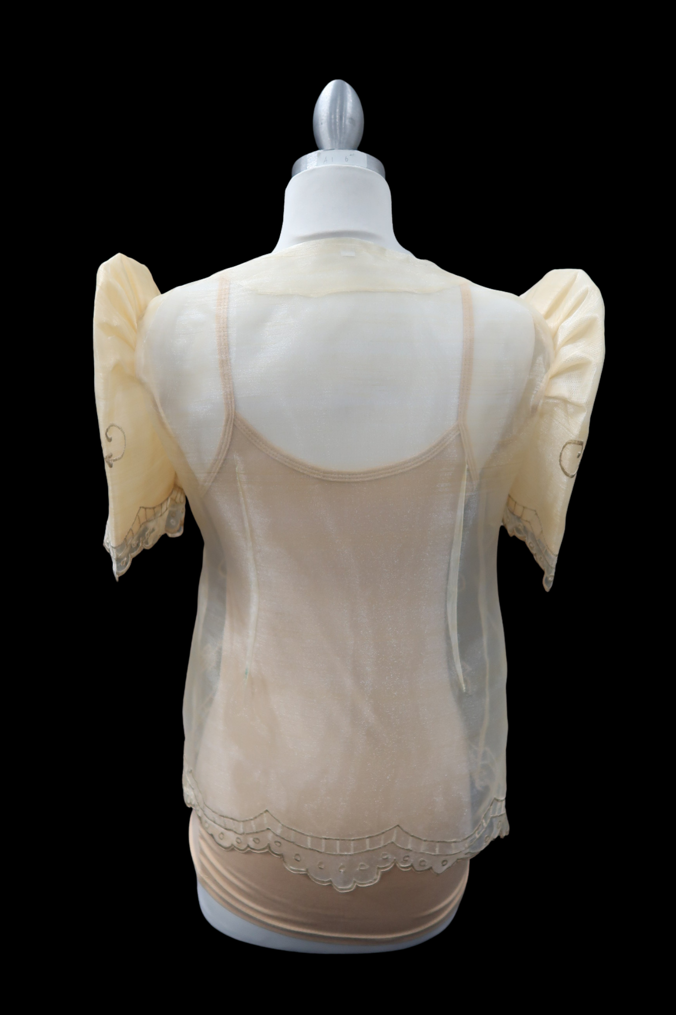 Lace Bolero Blazer - Pina Beige Organza