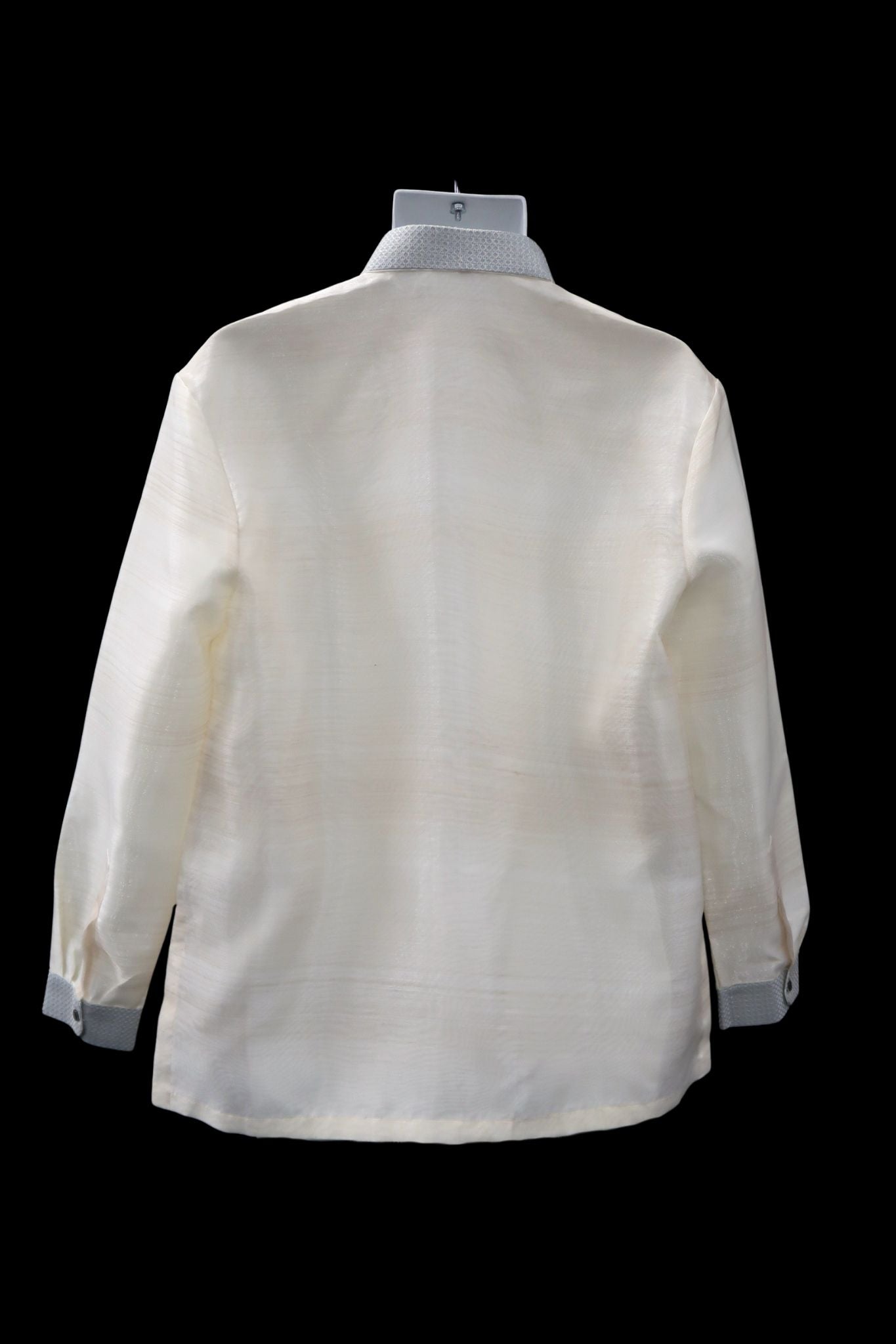 Dalisay Barong - Beige and Light Gray Organza