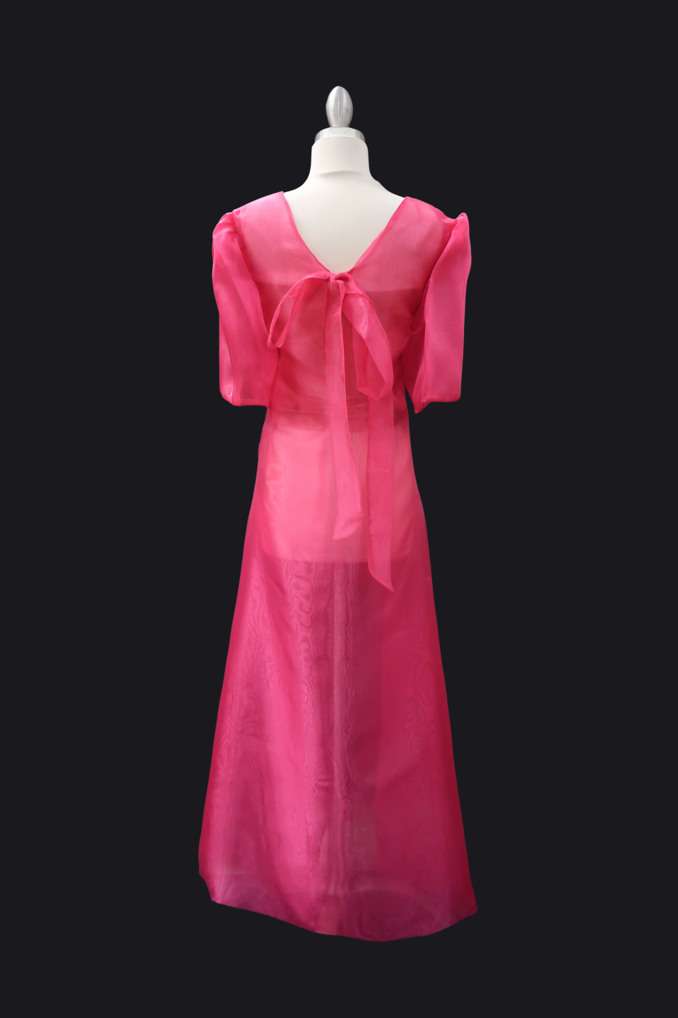 Adelaine Mara Blouse w/ Trail - Fuschia Pink