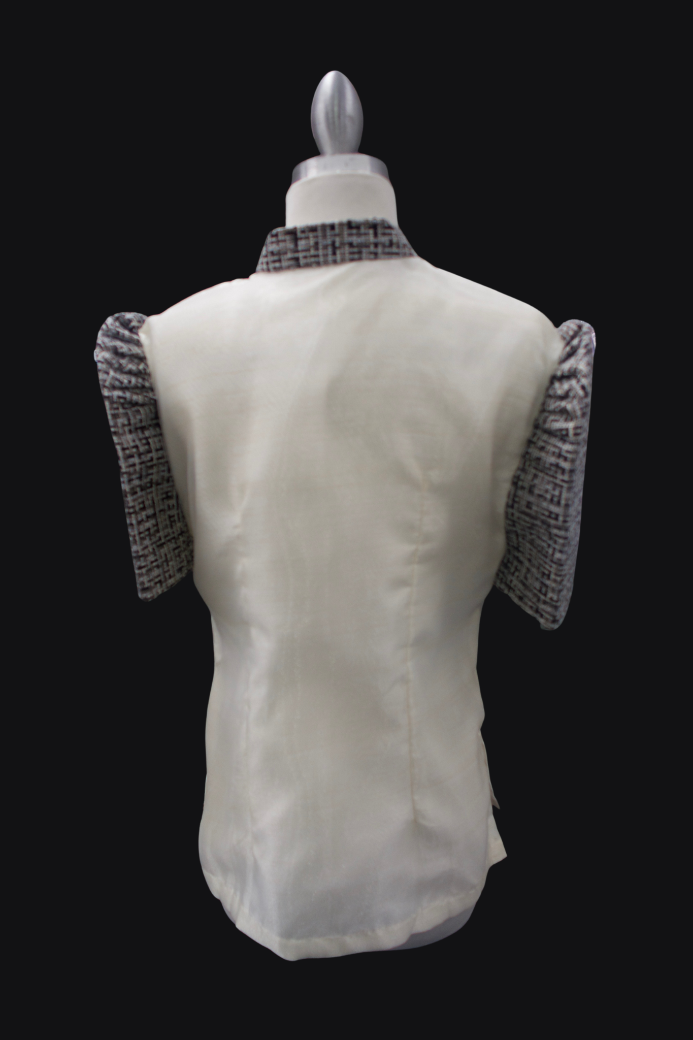 Ethnic Mestiza Barong Blouse - Black