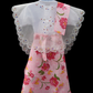Girl's Plaid Baro't Saya - Pink Floral
